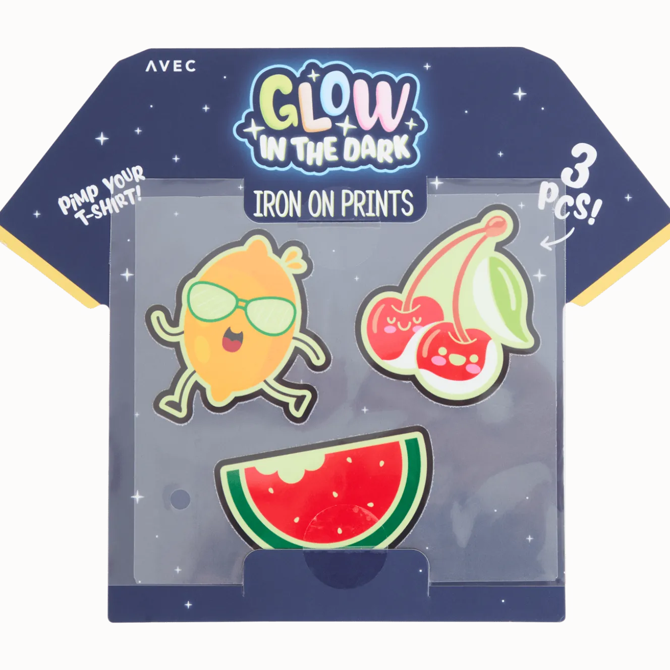 Avec glow-in-the-dark strijkpatches