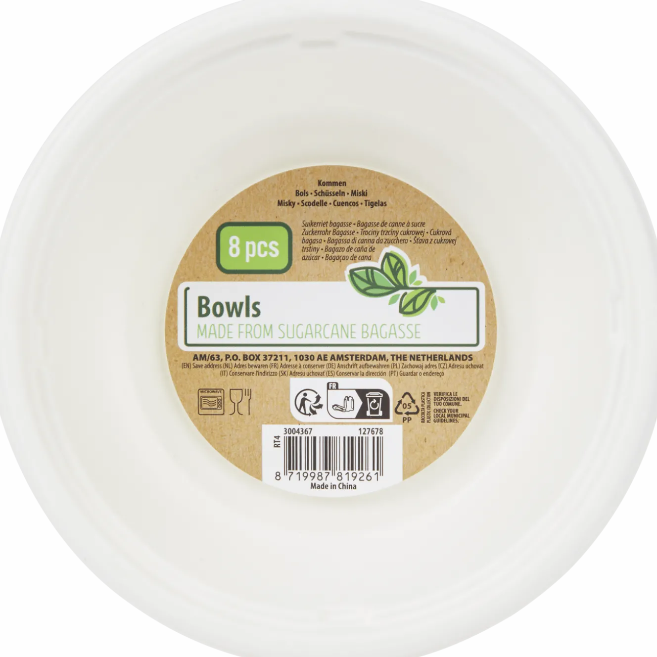 Bagasse kommen