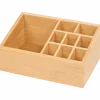Bamboe make-up organizer