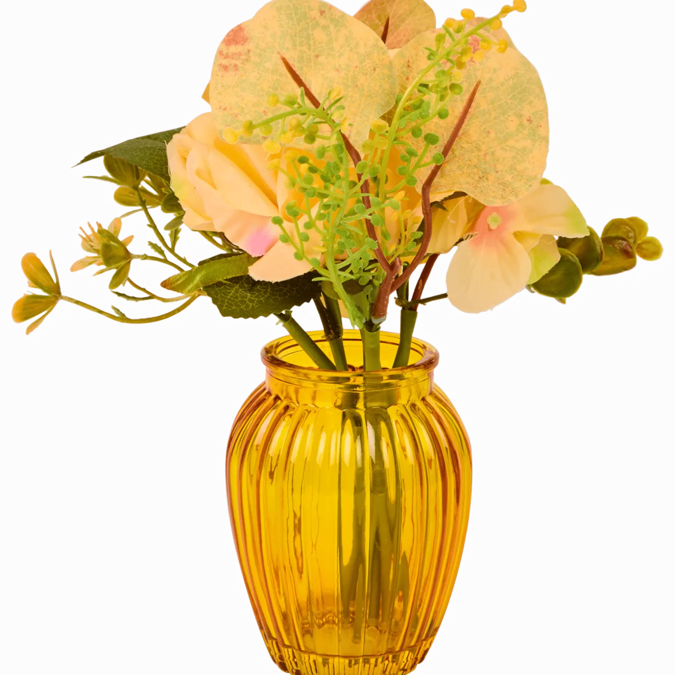 Boeket kunstbloemen in vaas