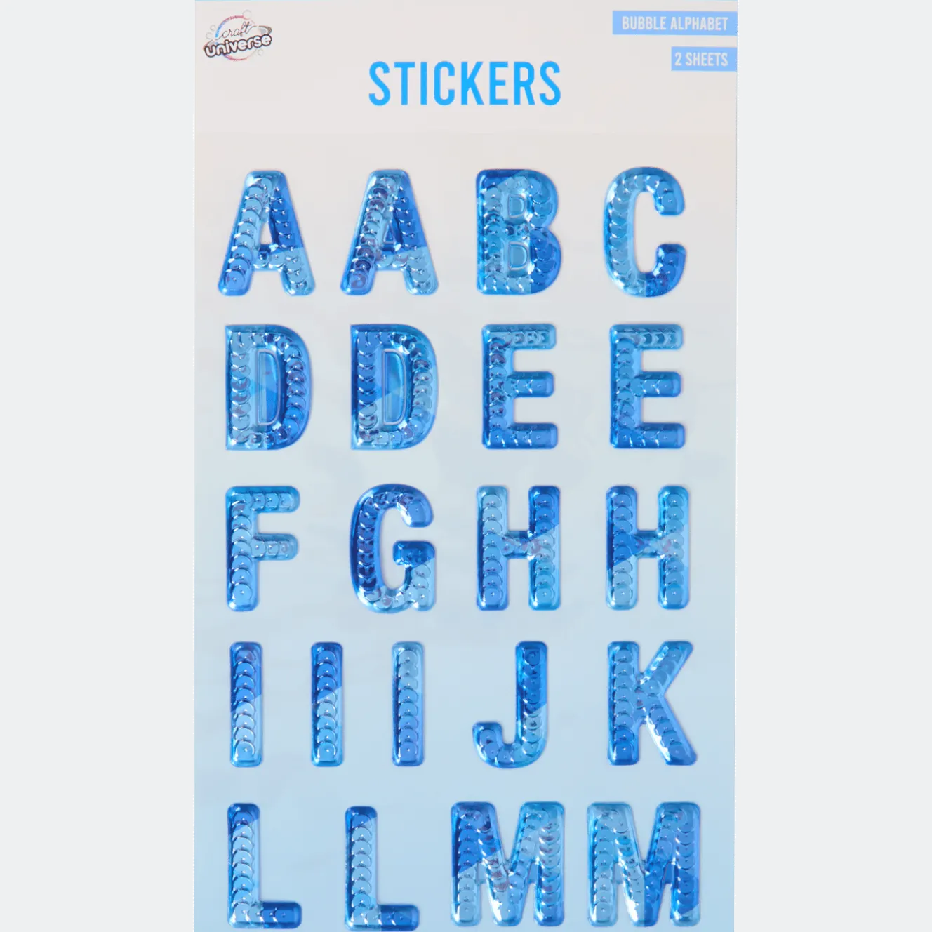 Craft Universe alfabet stickers