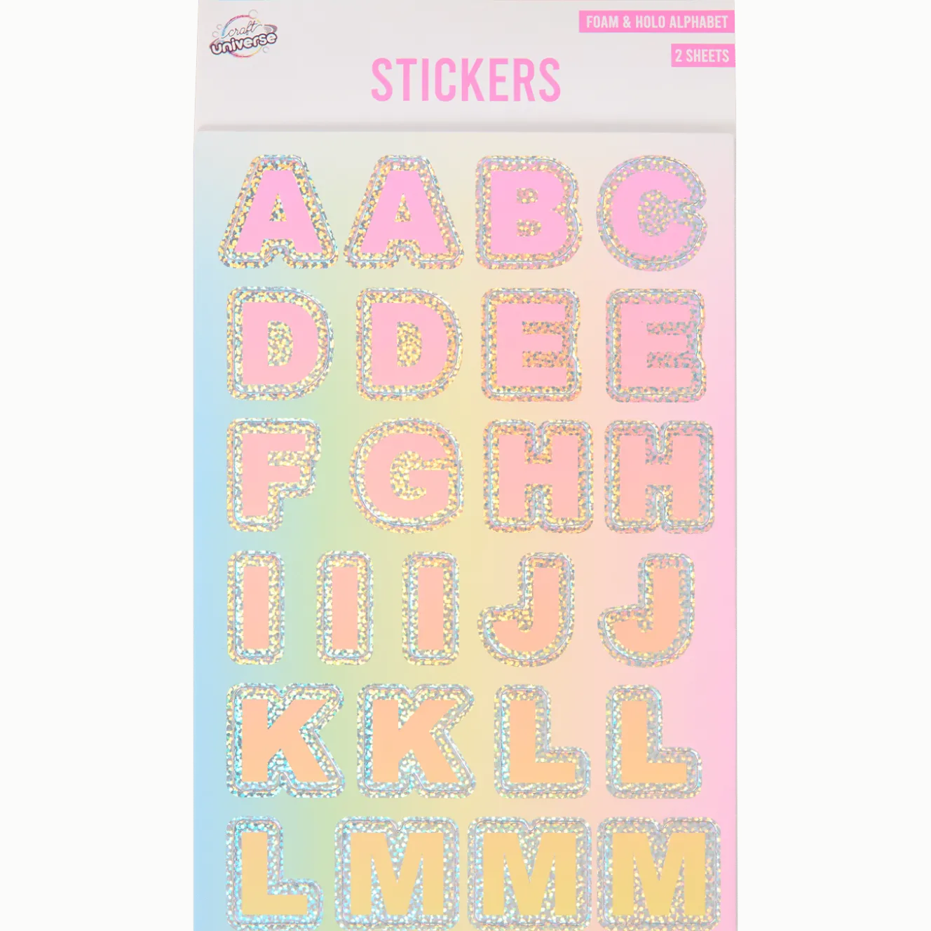 Craft Universe alfabet stickers