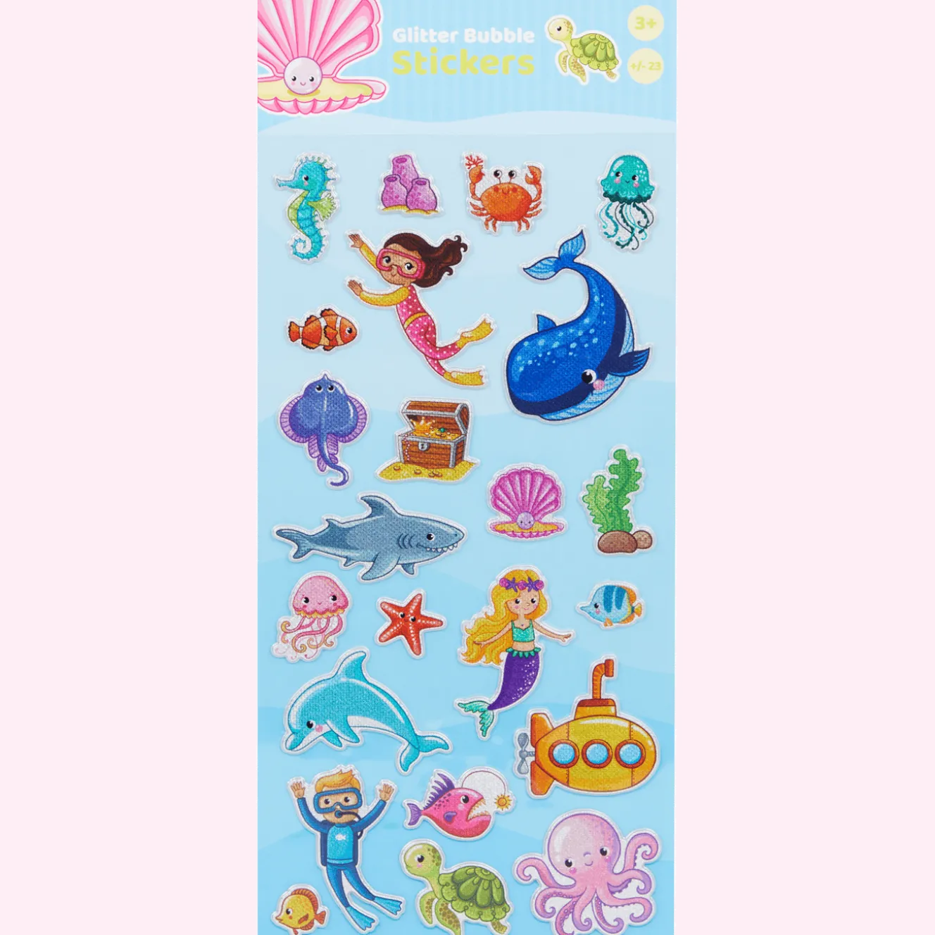 Craft Universe Glitter Bubble stickers