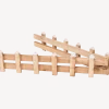 Decoratief houten hek