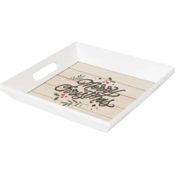 Dienblad met kerstprint