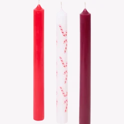 Dinerkaarsen met kerstprint