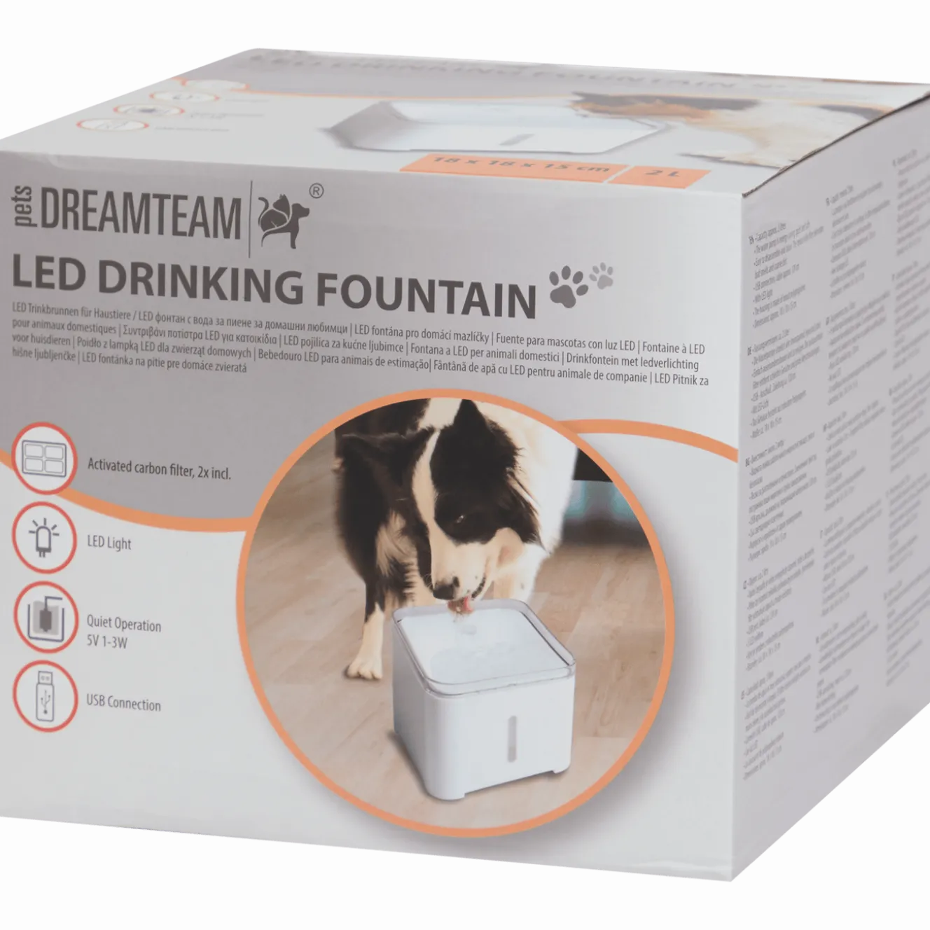 Elektrische drinkbak met ledlicht