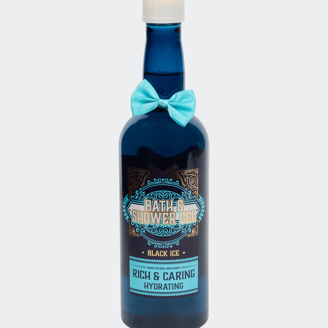 Feestelijke bad- en douchegel in fles Black Ice