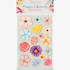 Hobby Flora vlinder- en bloemenstickers