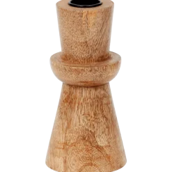 Houten kandelaar