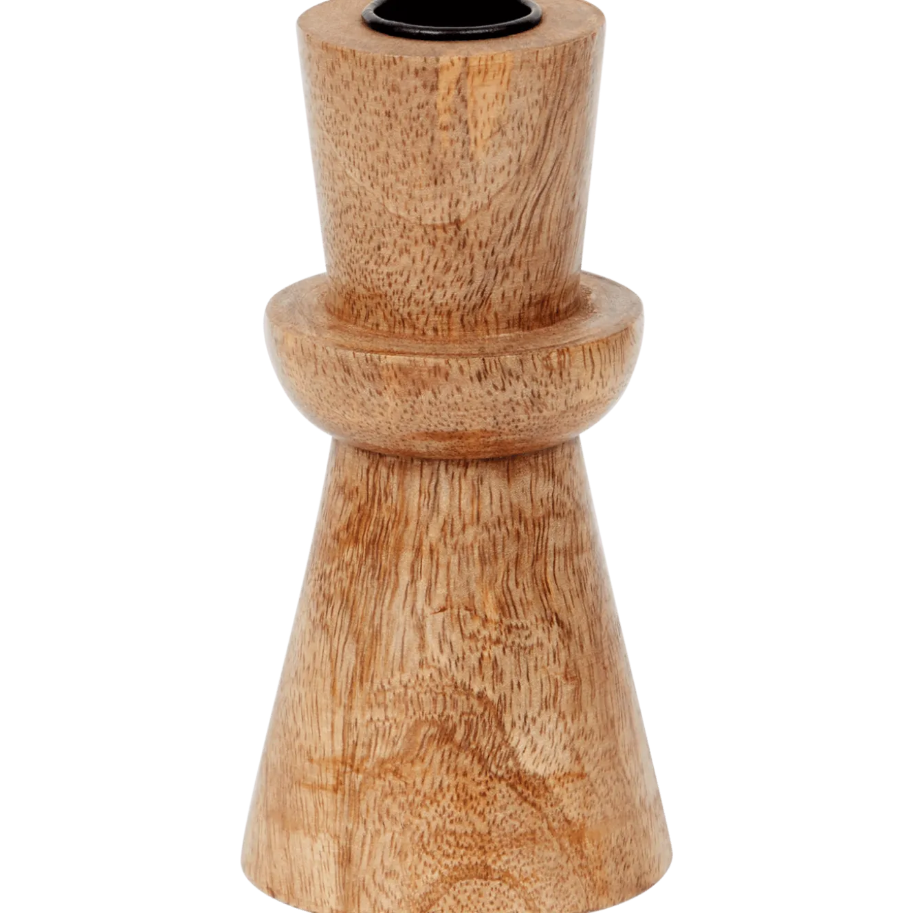 Houten kandelaar