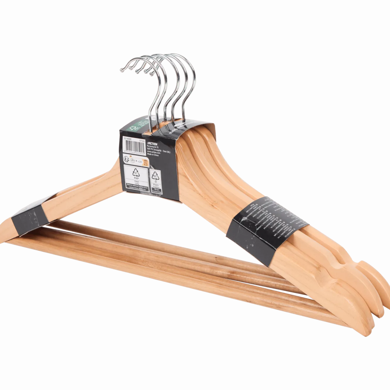 Houten kledinghangers