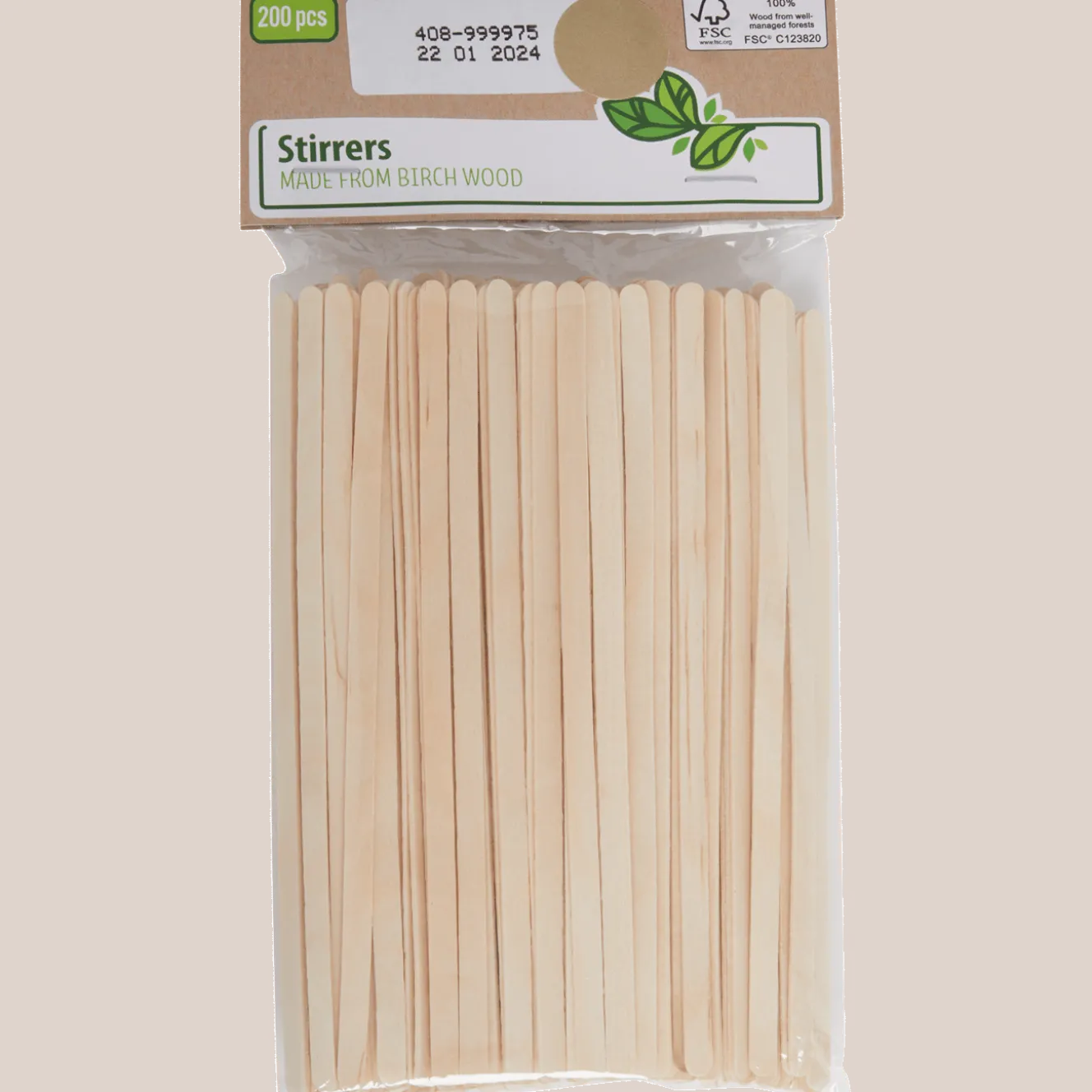 Houten roerstokjes