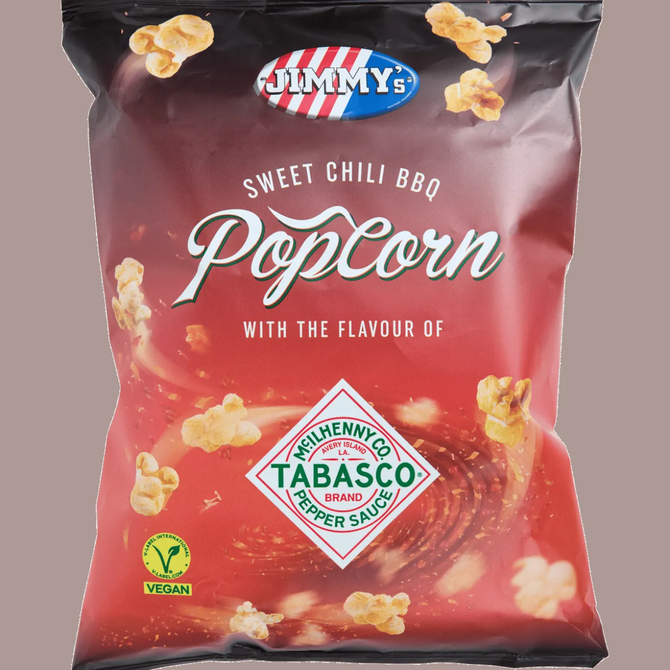 Jimmy Tabasco popcorn Sweet Chili BBQ