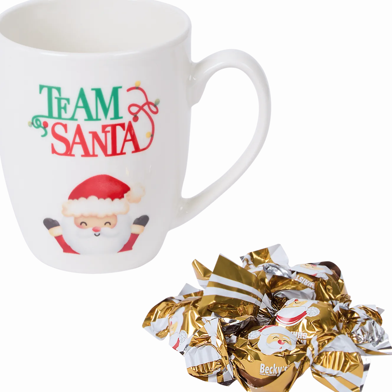Kerstmok met pralines