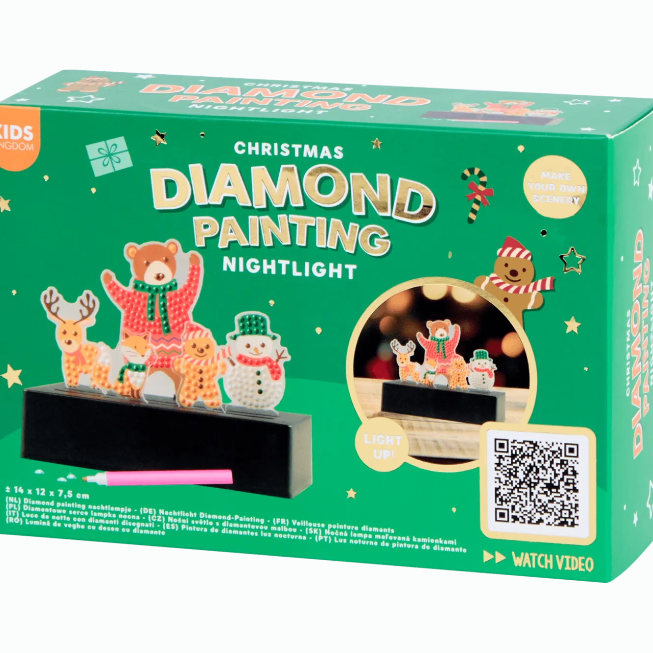 Kids Kingdom diamond painting kerstnachtlampje