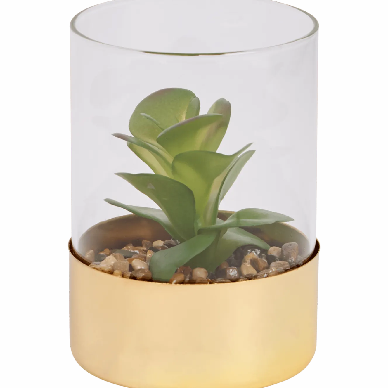 Kunstvetplant in glazenpot
