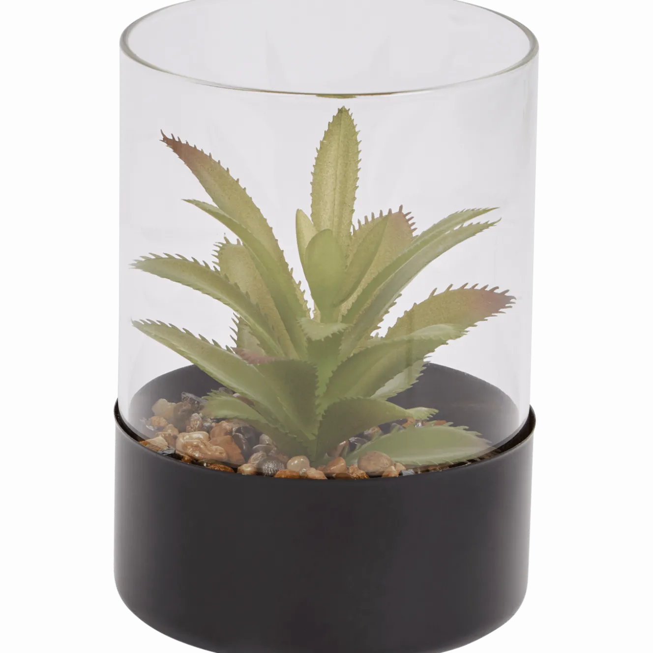 Kunstvetplant in glazenpot