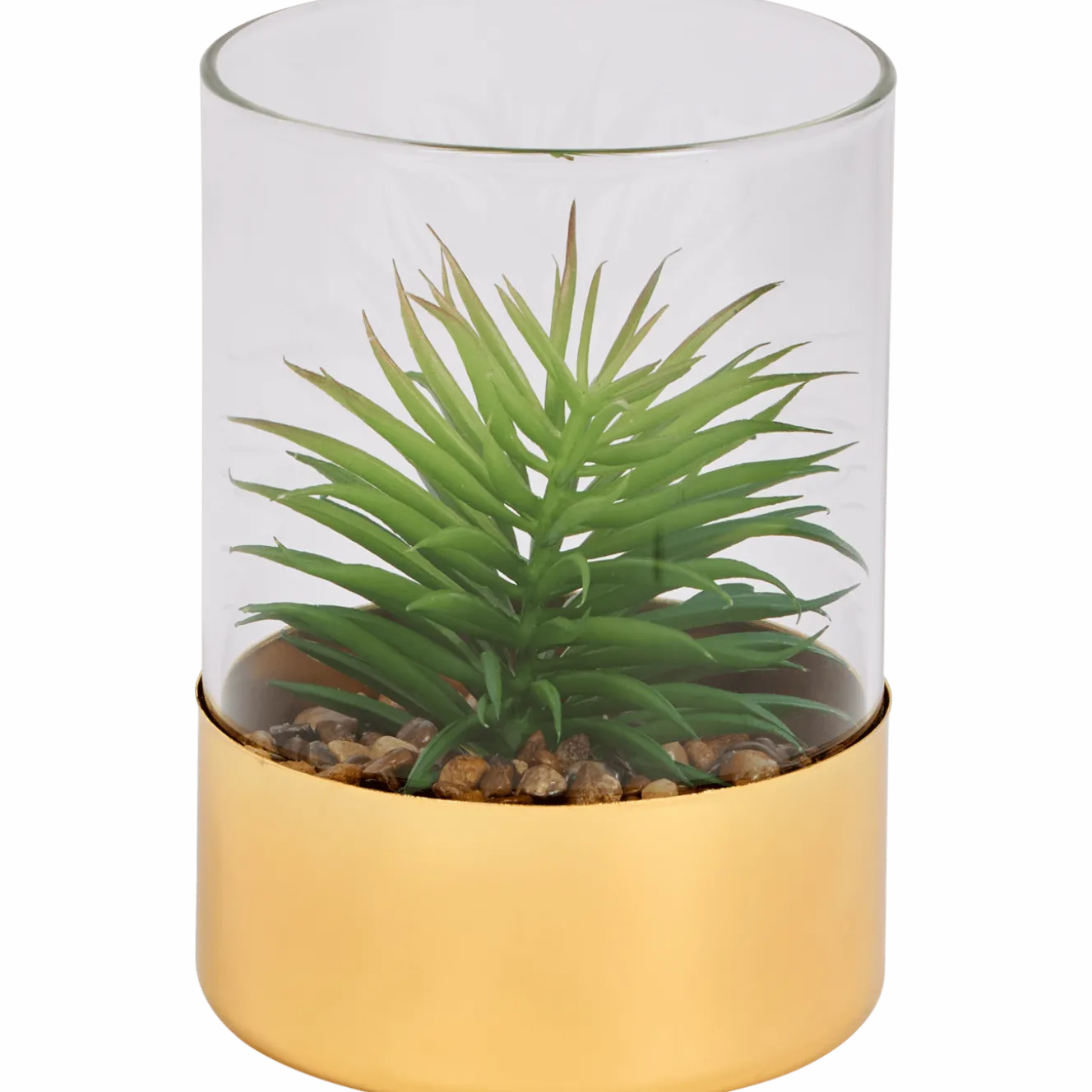 Kunstvetplant in glazenpot