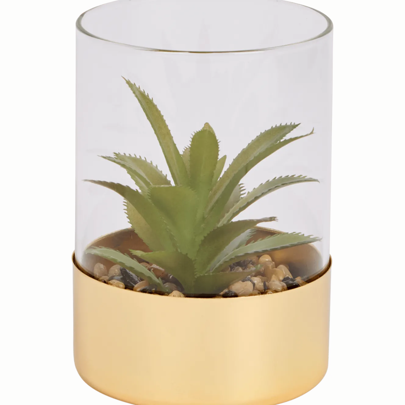 Kunstvetplant in glazenpot