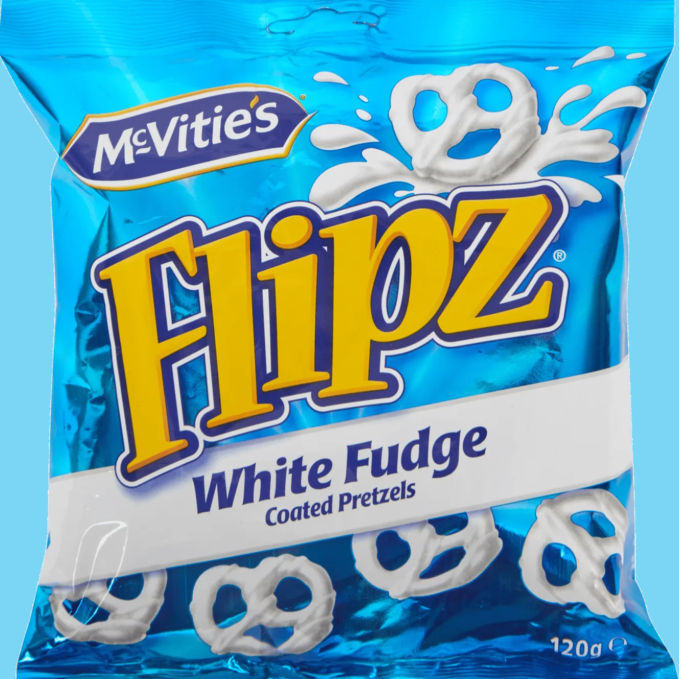 McVitie’s Flipz coated pretzels White Fudge