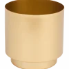 Metalen bloempot