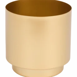 Metalen bloempot