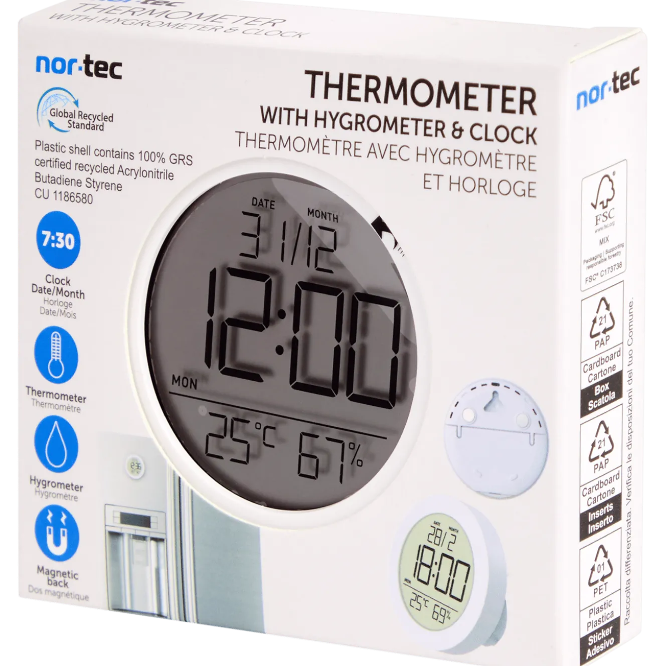 Nor-Tec binnen-thermometer