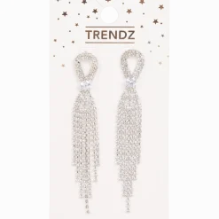 Oorbellen met glittersteentjes