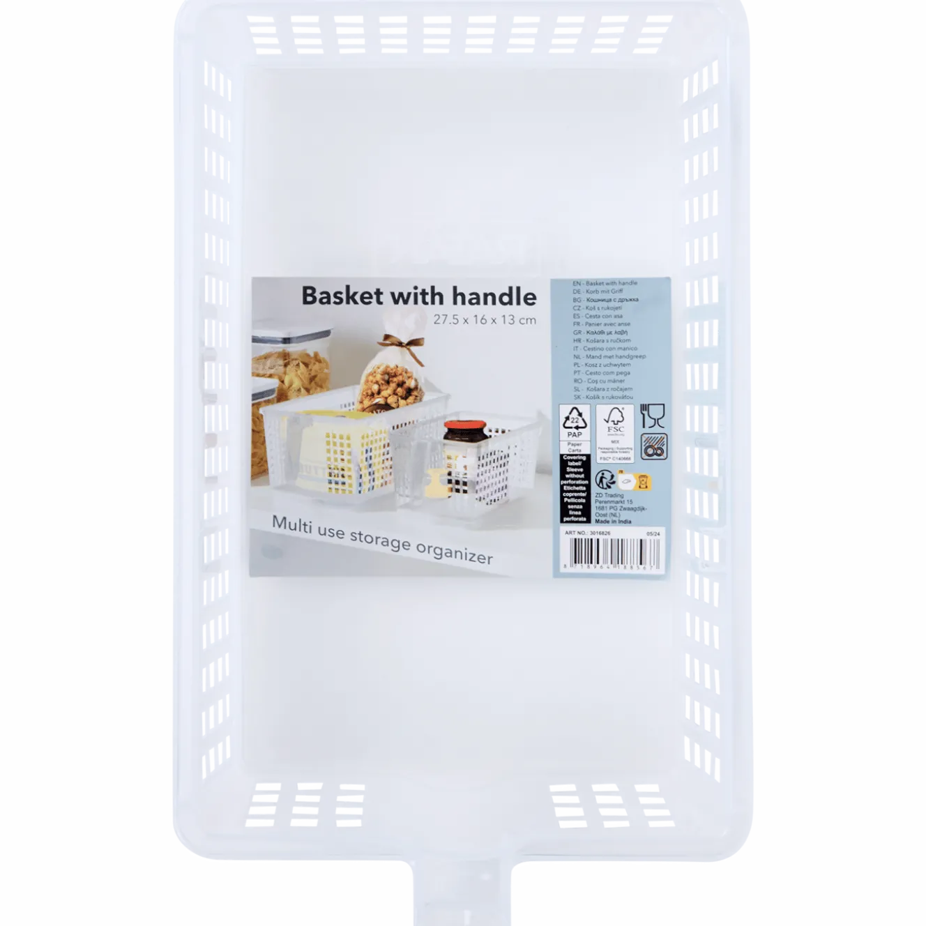 Opbergmand met handvat