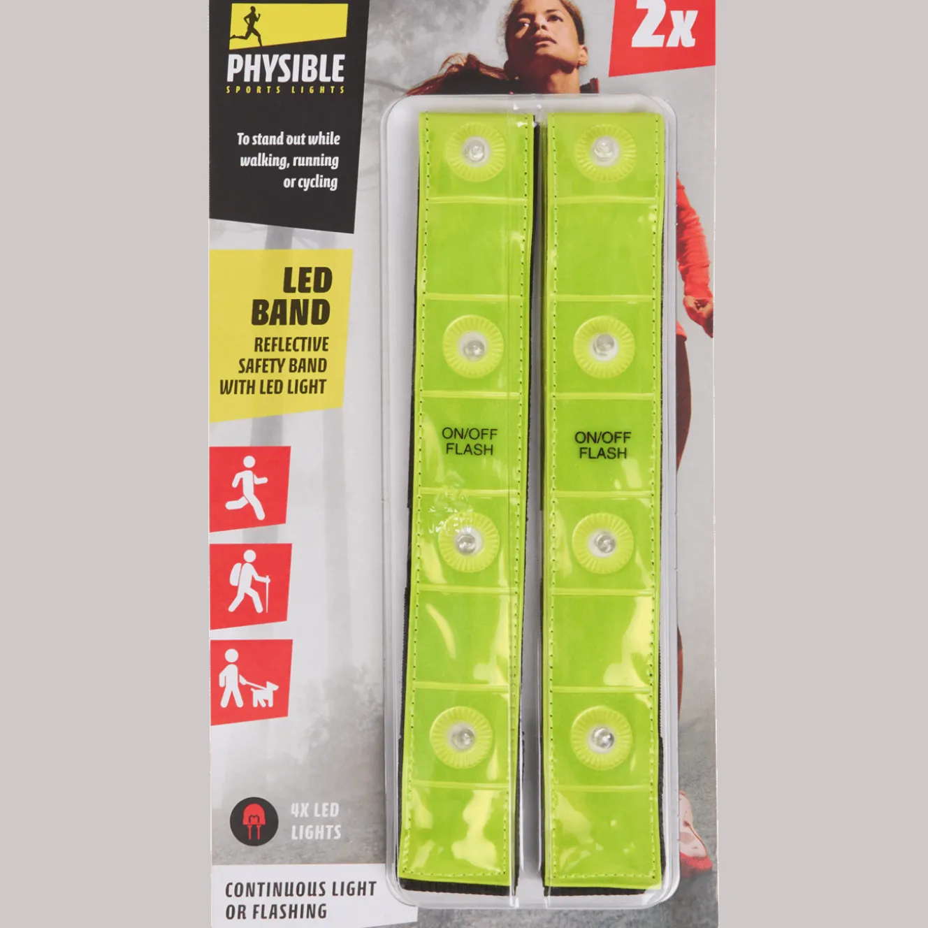 Physible reflecterende veiligheidsband