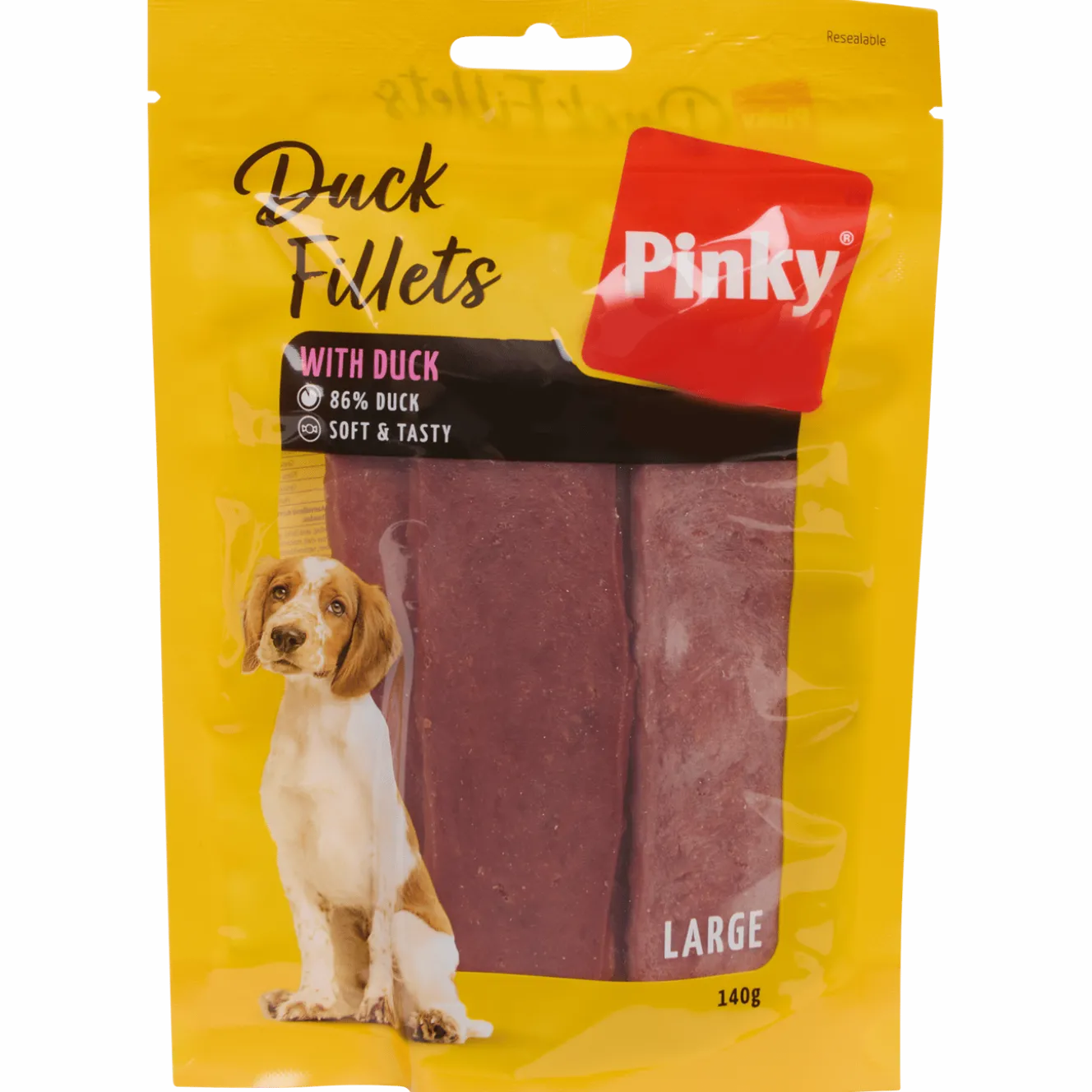 Pinky hondensnacks Duck Fillets