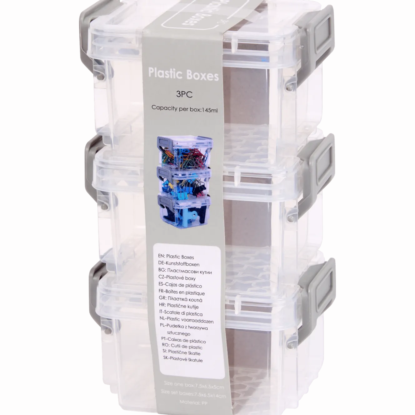 Plastic opbergdozenset