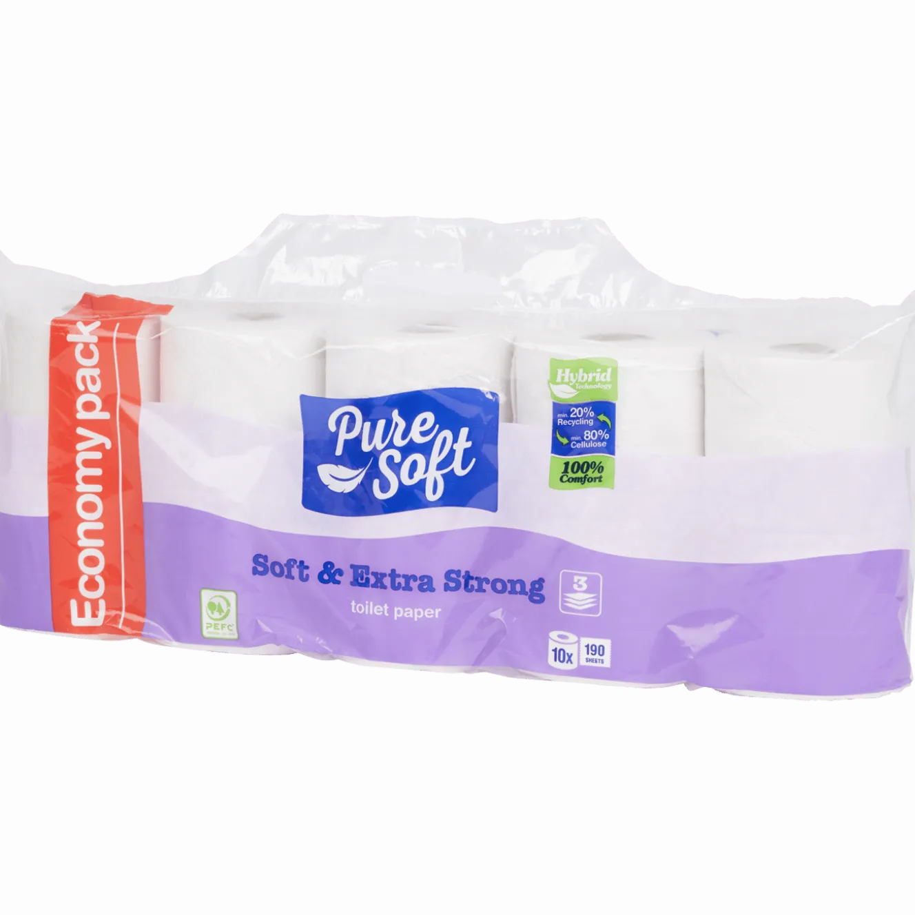 Pure Soft toiletpapier Soft & Extra Strong