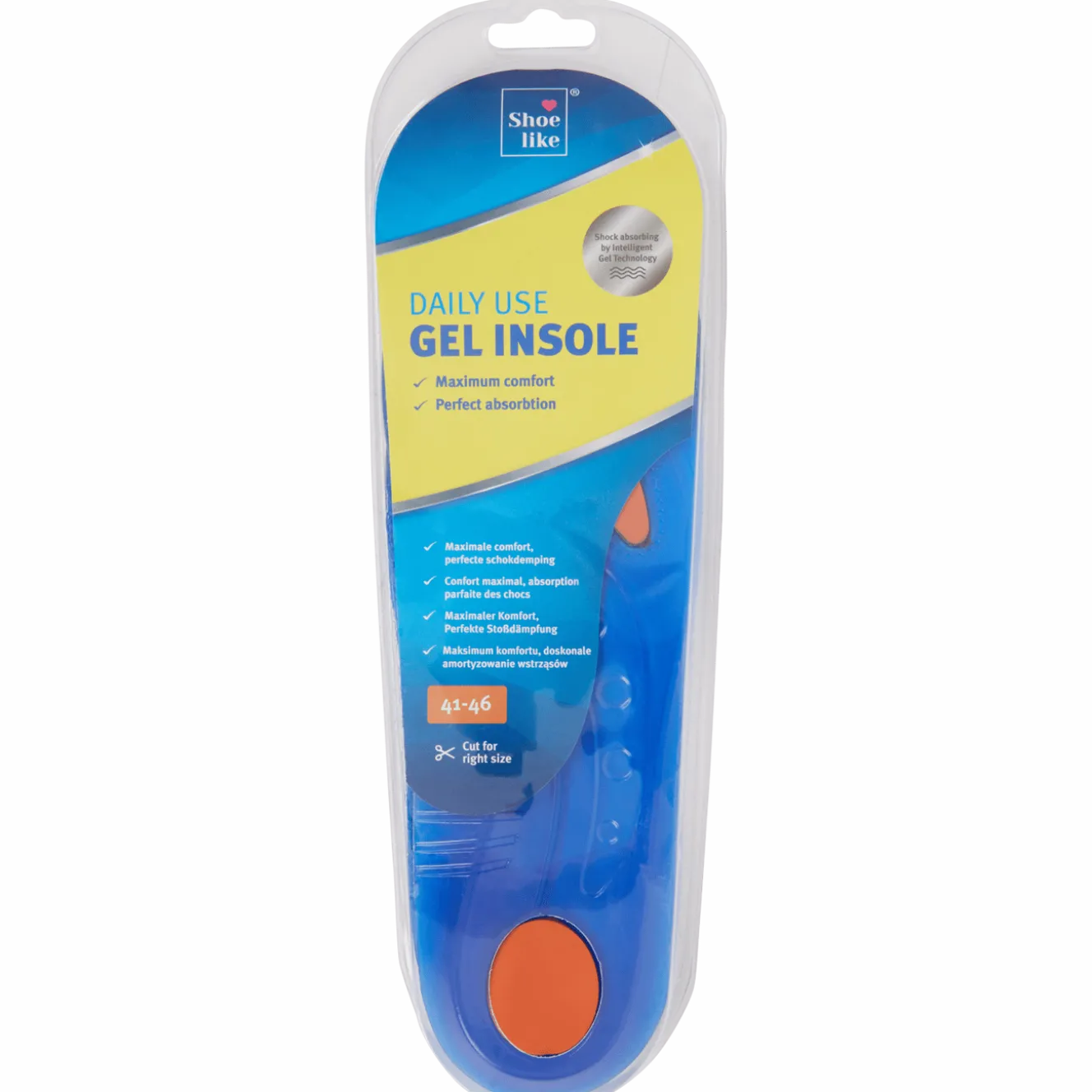 Shoe like gel inlegzolen