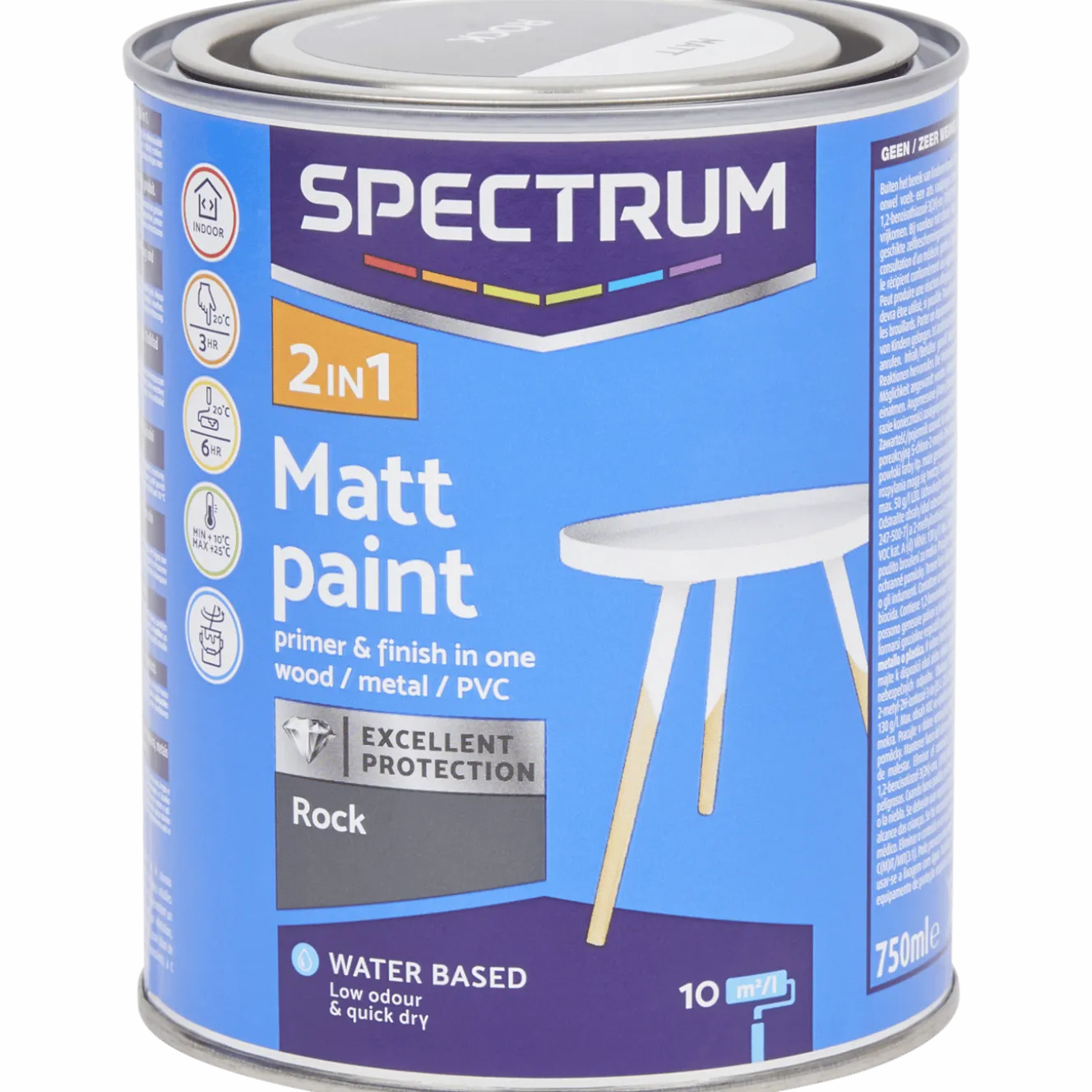 Spectrum 2-in-1 matte verf rock