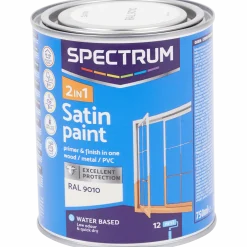 Spectrum 2-in-1 zijdeglanslak RAL 9010