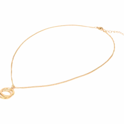 Stalen ketting met Swarovski-kristallen