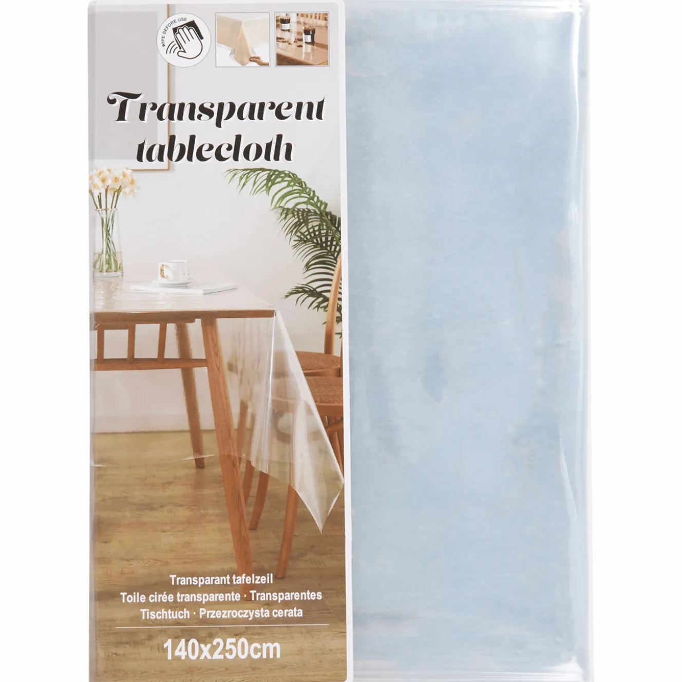 Transparant tafelzeil