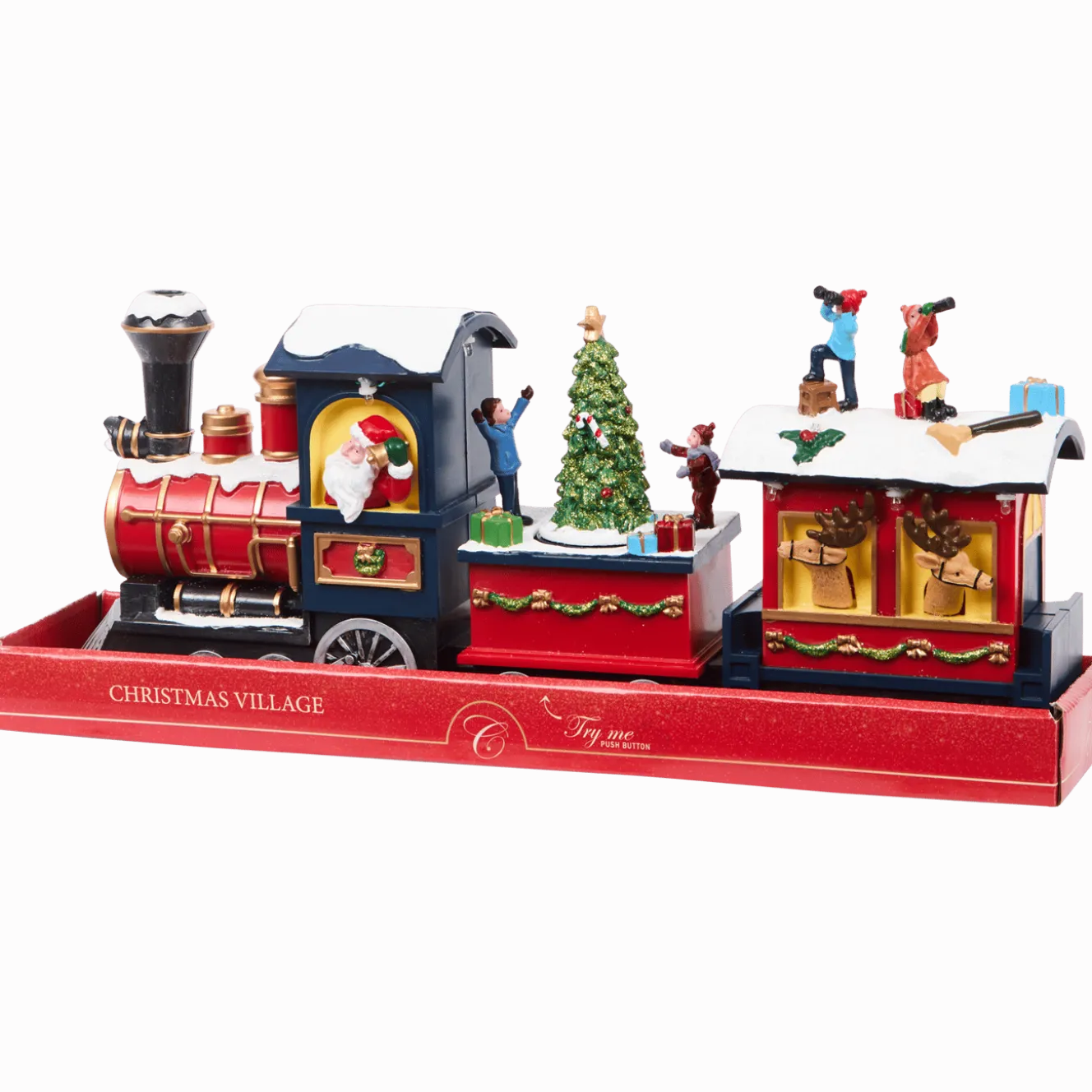 Trein kersttafereel