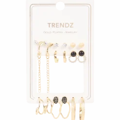 Trendz vergulde oorbellenset