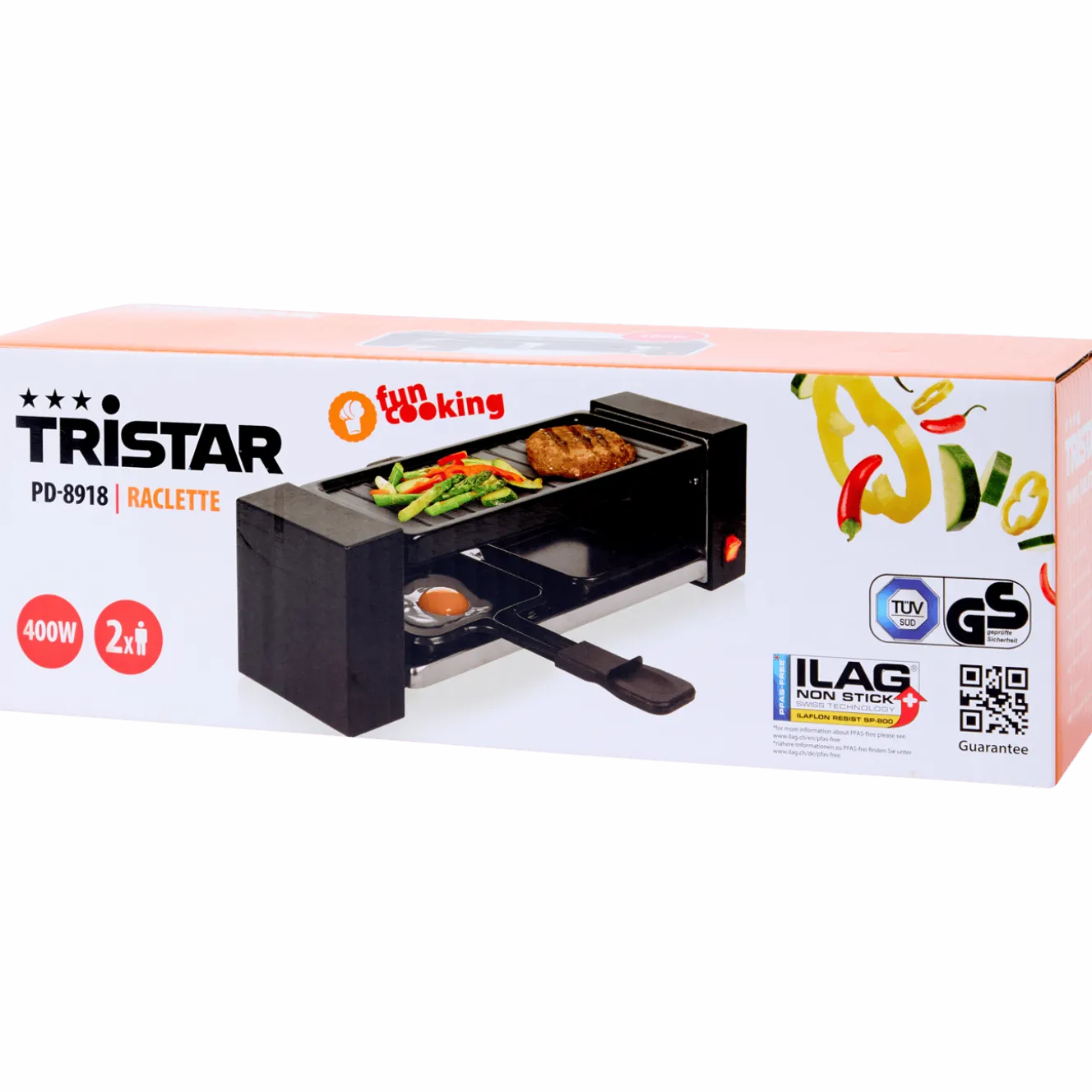 Tristar raclette- en gourmetset
