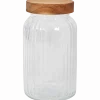 Voorraadpot met houten deksel