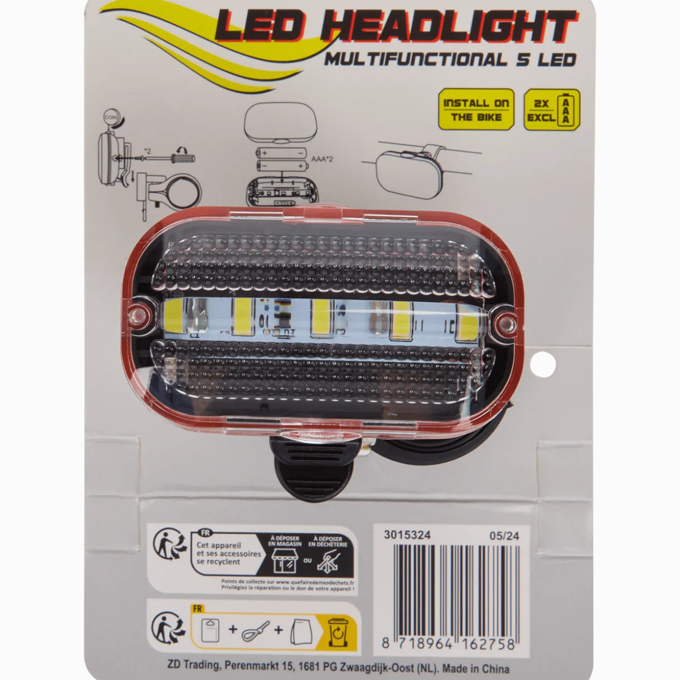 Walfort fietslamp