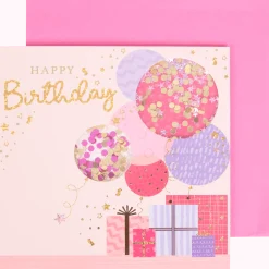 Wenskaart met confetti