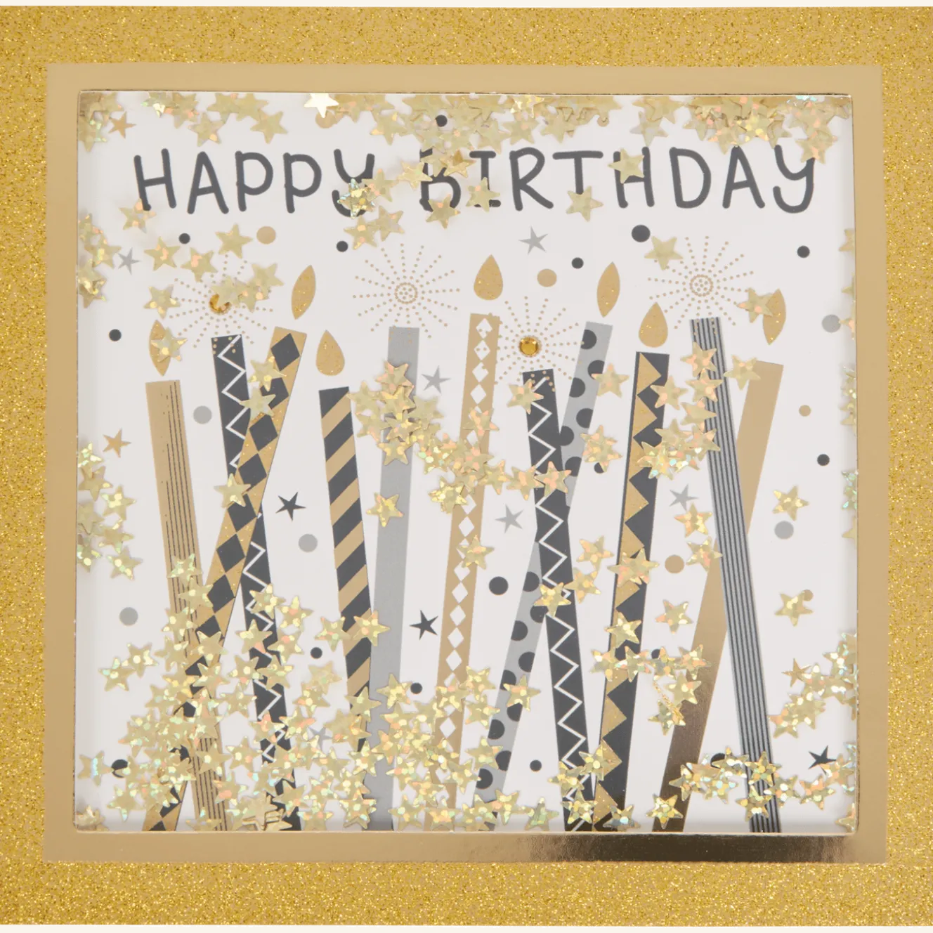 Wenskaart met confetti